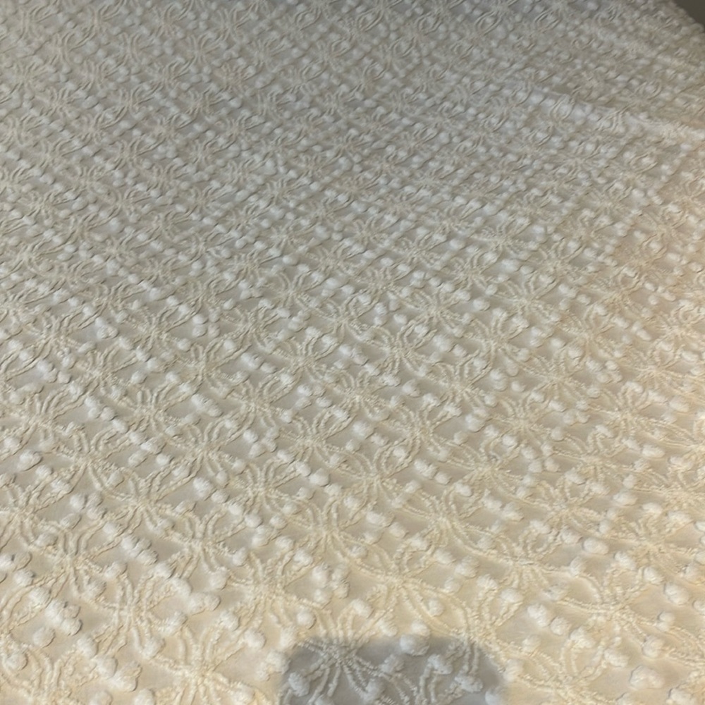 Antique chenille bedspread
